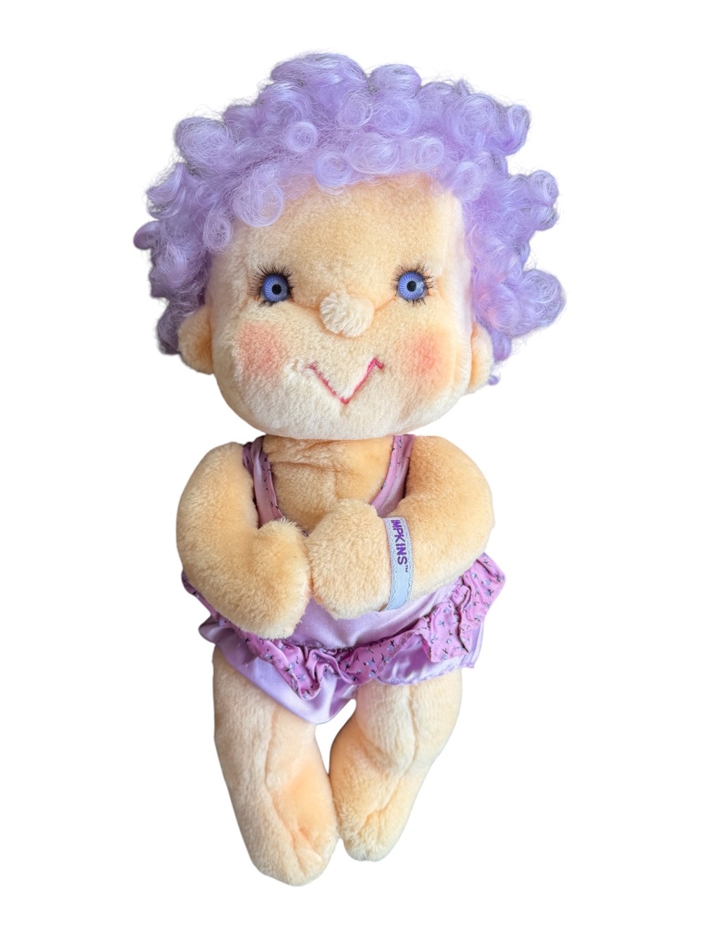 VTG 1985 Kenner Hugga Bunch Impkins Purple Hair Plush Doll 18"